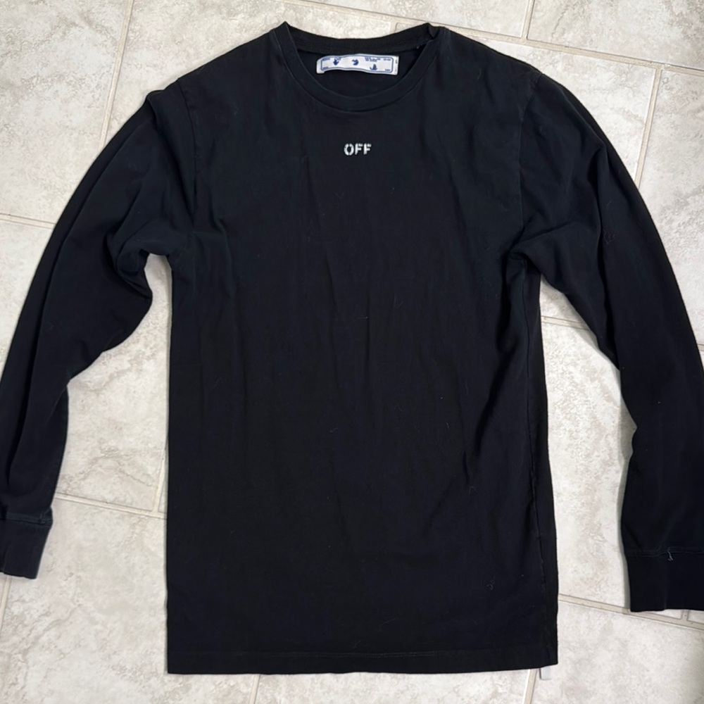 Off-White Black Long Sleeve Tee